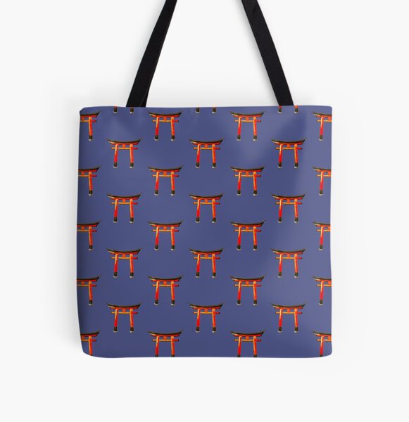 Dibujo Torii | Japon Bolsa estampada de tela