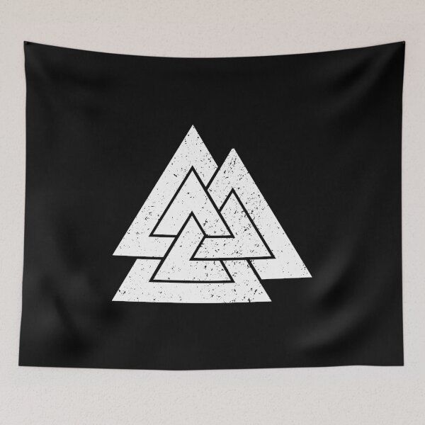 Item preview, Valknut Symbol (White) designed and sold by STUDIO-72.