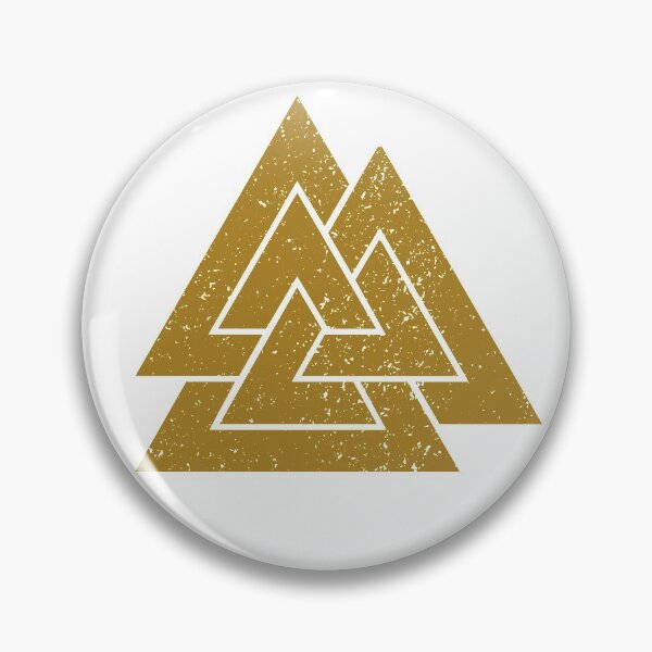 Item preview, Valknut Symbol (Gold on White) designed and sold by STUDIO-72.