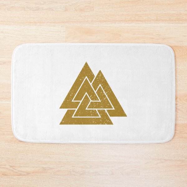 Item preview, Valknut Symbol (Gold on White) designed and sold by STUDIO-72.