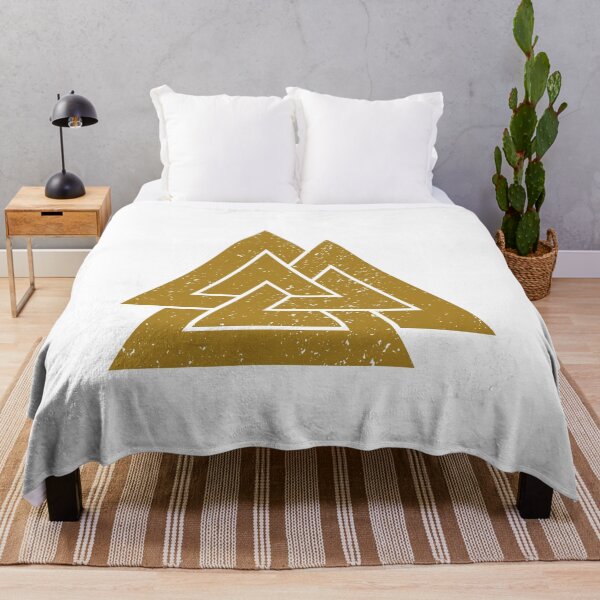Item preview, Valknut Symbol (Gold on White) designed and sold by STUDIO-72.