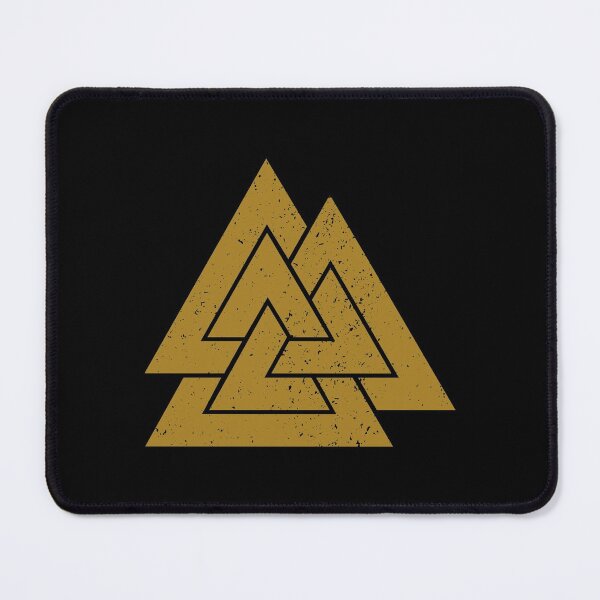 Item preview, Símbolo de Valknut (oro sobre negro) designed and sold by STUDIO-72.