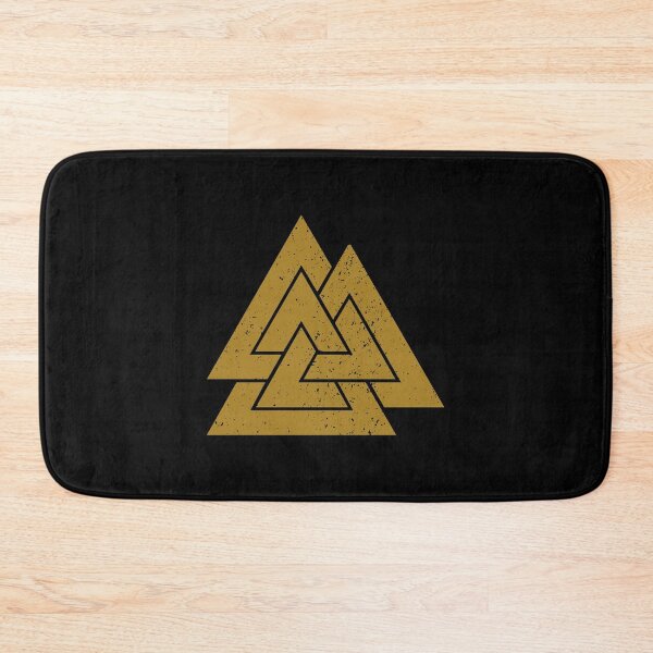 Item preview, Valknut Symbol (Gold on Black) designed and sold by STUDIO-72.