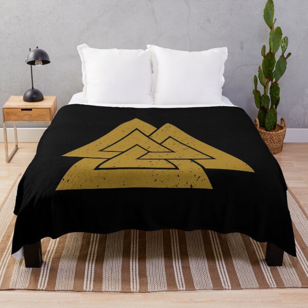 Item preview, Valknut Symbol (Gold on Black) designed and sold by STUDIO-72.
