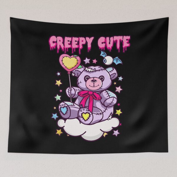 Item preview, Creepy Cute Halloween Bear. Kawaii Pastel Goth Bear design designed and sold by D-C-Designs.