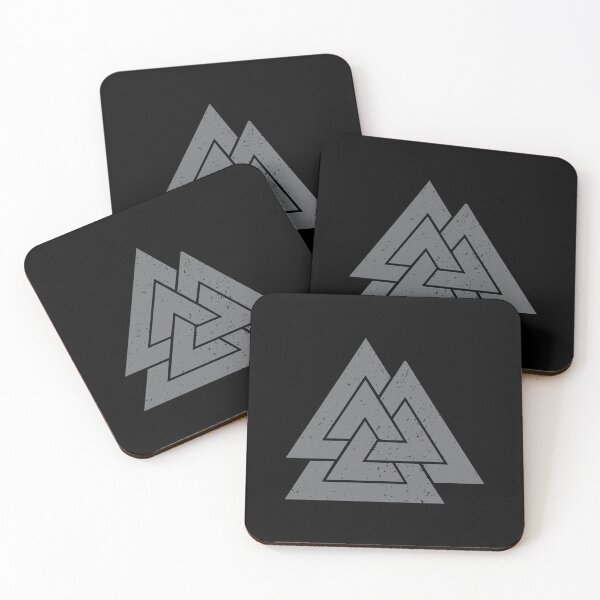Item preview, Valknut Symbol (Grey on Black) designed and sold by STUDIO-72.