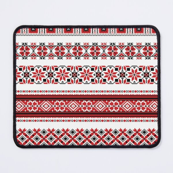 Ukrainian Embroidery Ornament Mouse Pad
