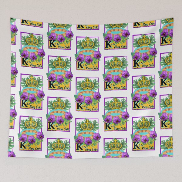 Item preview, K is for King Cake designed and sold by artbyomega.