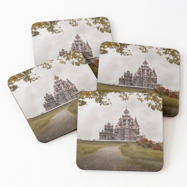 Item preview, The wooden Church of the Transfiguration of the Lord, autumn   designed and sold by Svetlana Korneliuk.