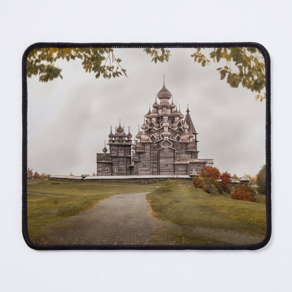 Item preview, The wooden Church of the Transfiguration of the Lord, autumn designed and sold by Svetlana Korneliuk.