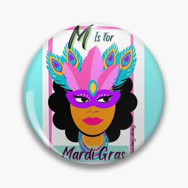Item preview, M is for Mardi Gras  designed and sold by artbyomega.