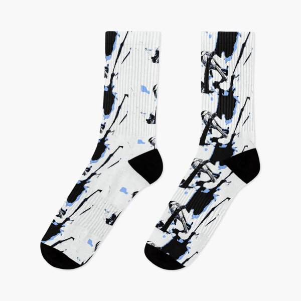 Item preview, Black Capped Chickadee Blue, Black and White Abstract  designed and sold by Zurickdesigns.