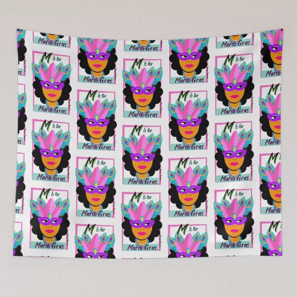Item preview, M is for Mardi Gras  designed and sold by artbyomega.