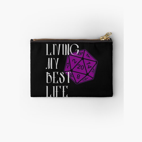 Item preview, Living My Best Life AD&D Critical Hit d20 Polyhedral Dice Design designed and sold by Candlewood Museum & Gift Shoppe.