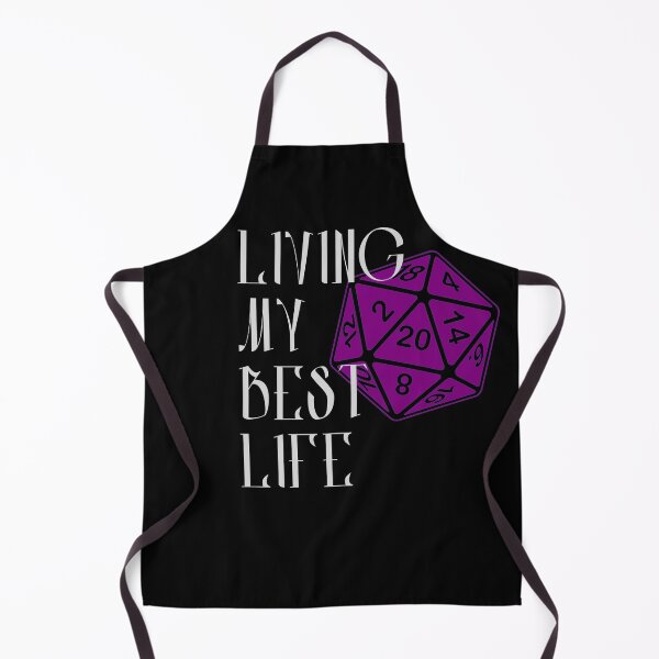 Item preview, Living My Best Life AD&D Critical Hit d20 Polyhedral Dice Design designed and sold by Candlewood Museum & Gift Shoppe.