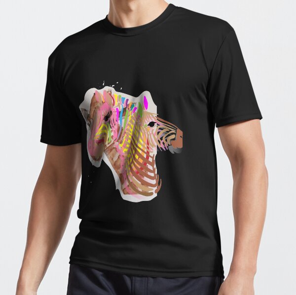 Giraffe-Zebra Active T-Shirt