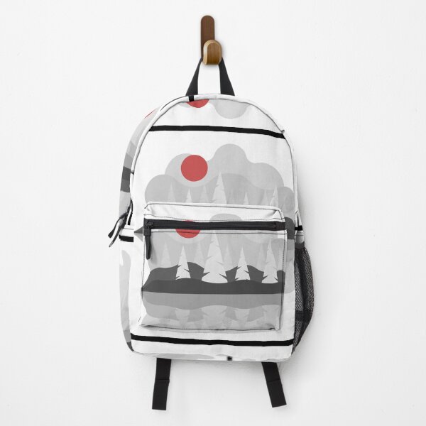 Item preview, Paisaje alpino monocromático rojo minimalista designed and sold by jean-nicolas.