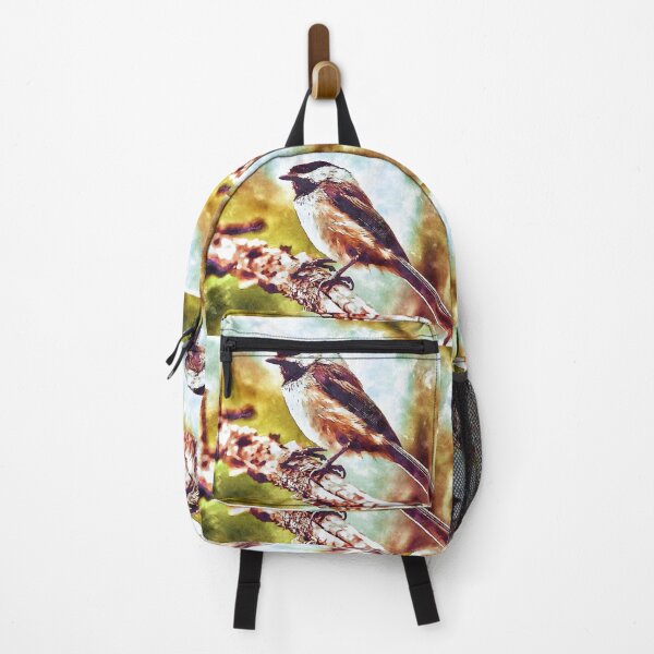 Item preview, Black Capped Chickadee Digital Watercolor Painting designed and sold by Zurickdesigns.