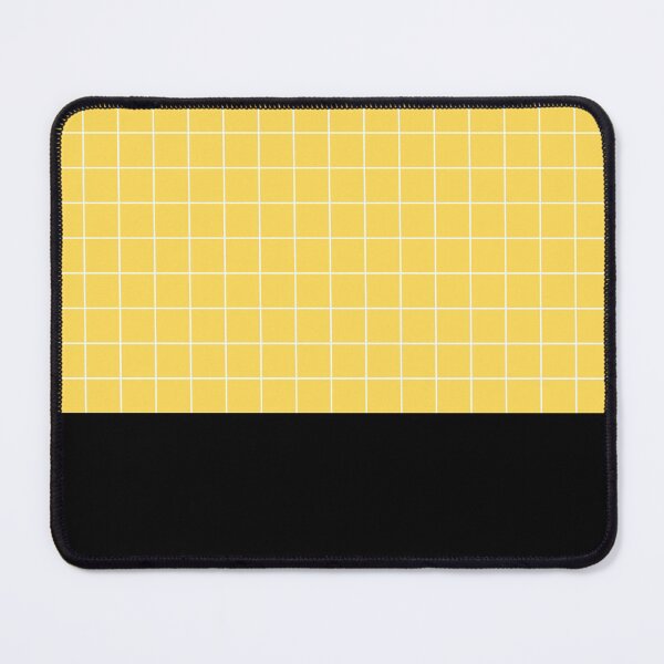Item preview, White Grid On Mustard Yellow Above Black designed and sold by rewstudio.
