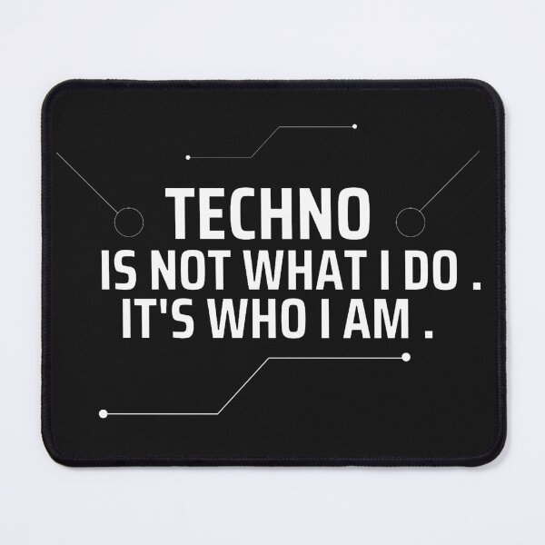Item preview, techno is not what i do designed and sold by Artycreative1.