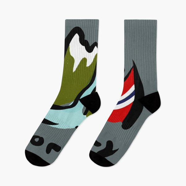 Item preview, Norway Flag design | Fjord illustration designed and sold by Covo Studio.