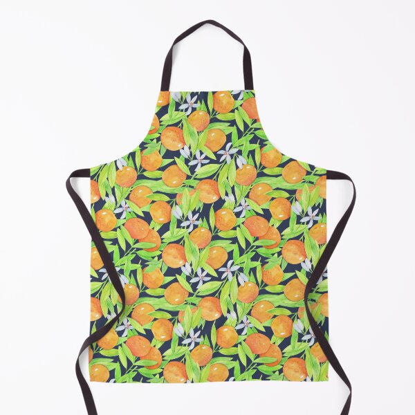Item preview, Watercolor mandarins on dark designed and sold by Yuliia-Fleur.