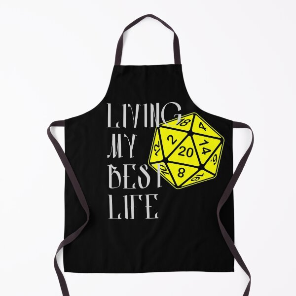 Item preview, Living My Best Life AD&D Critical Hit d20 Polyhedral Dice Design designed and sold by Candlewood Museum & Gift Shoppe.