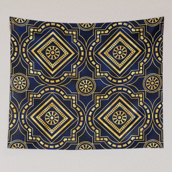 Item preview, Art Deco "Romantic Reverie" Gold-Hues Black Pattern designed and sold by DEC02.