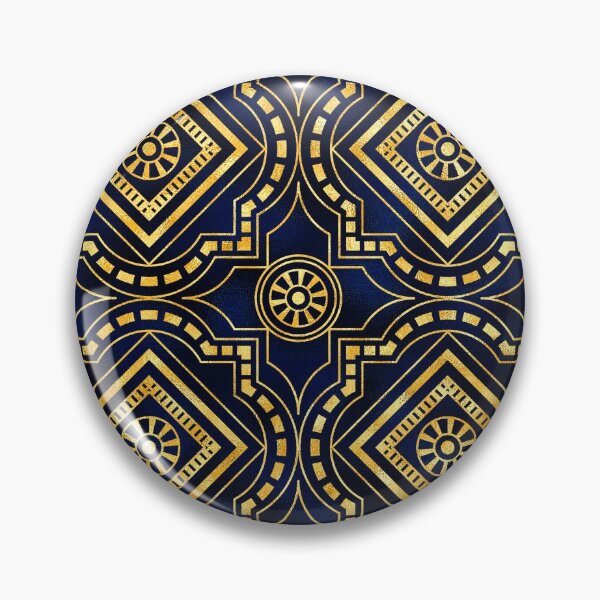 Item preview, Art Deco "Romantic Reverie" Gold-Hues Black Pattern designed and sold by DEC02.
