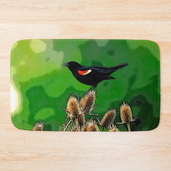 Item preview, Red Winged Black Bird Abstract Pop Art designed and sold by Zurickdesigns.