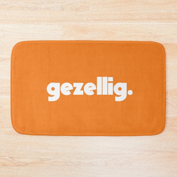 Item preview, Gezellig Orange Special (white text) designed and sold by monkeyfracas.