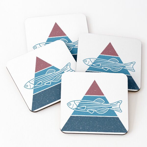 Item preview, Zebrafish (Danio rerio) with textured triangle backgroung illustration designed and sold by Sulcos.