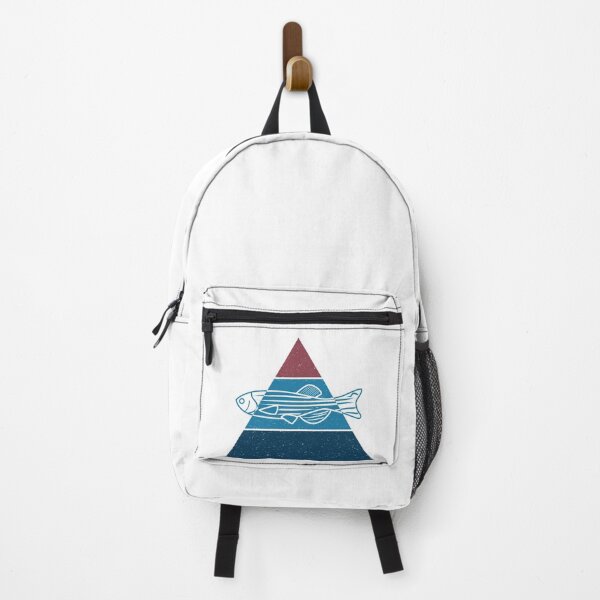 Item preview, Zebrafish (Danio rerio) with textured triangle backgroung illustration designed and sold by Sulcos.