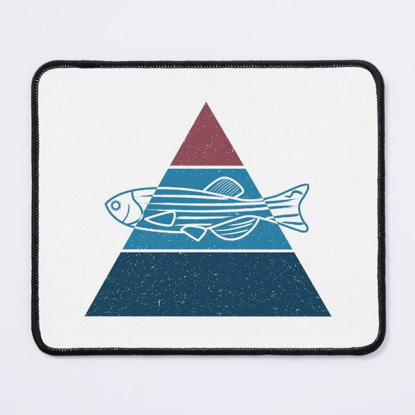 Item preview, Zebrafish (Danio rerio) with textured triangle backgroung illustration designed and sold by Sulcos.