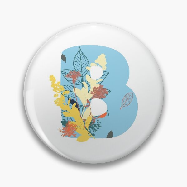 Item preview, Floral Monogram | Blue B designed and sold by MillwoodEngrave.