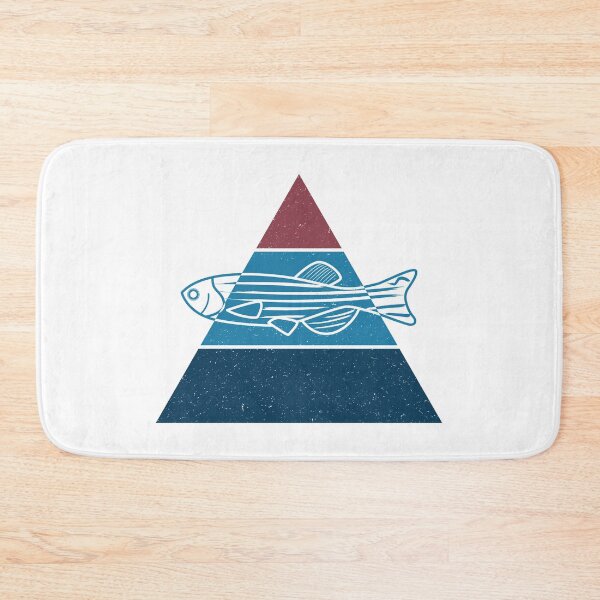 Item preview, Zebrafish (Danio rerio) with textured triangle backgroung illustration designed and sold by Sulcos.