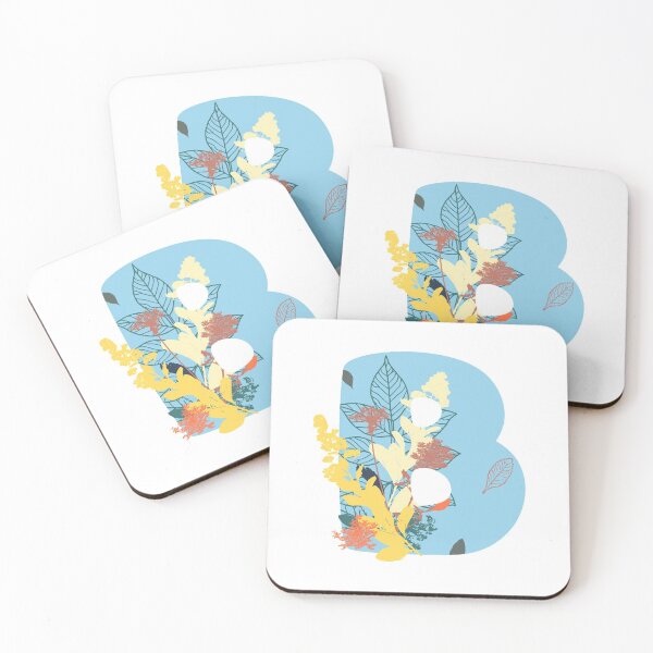 Item preview, Floral Monogram | Blue B designed and sold by MillwoodEngrave.