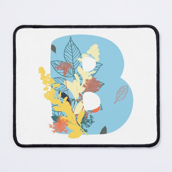 Item preview, Floral Monogram | Blue B designed and sold by MillwoodEngrave.
