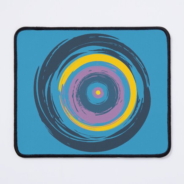 Item preview, Dark Blue Brush Strokes Circles Abstract designed and sold by trendingatees.