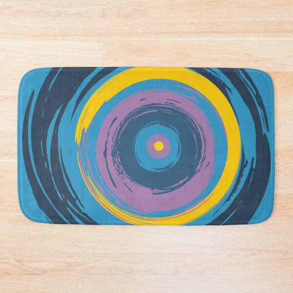 Item preview, Dark Blue Brush Strokes Circles Abstract designed and sold by trendingatees.