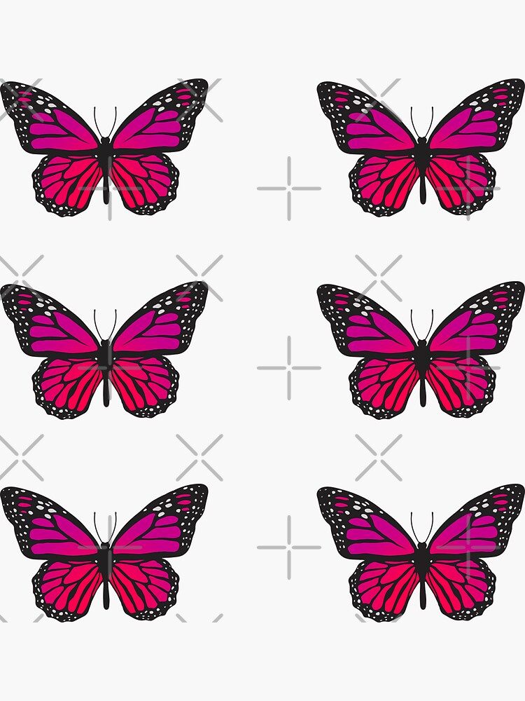 Printables - Animal Stickers - Monarch Butterflies