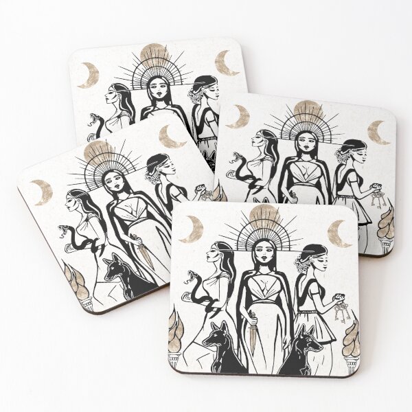 Item preview, Hecate (Hekate) Triple Lunar Goddess, Ancient Greek Mythology designed and sold by witchlingart.