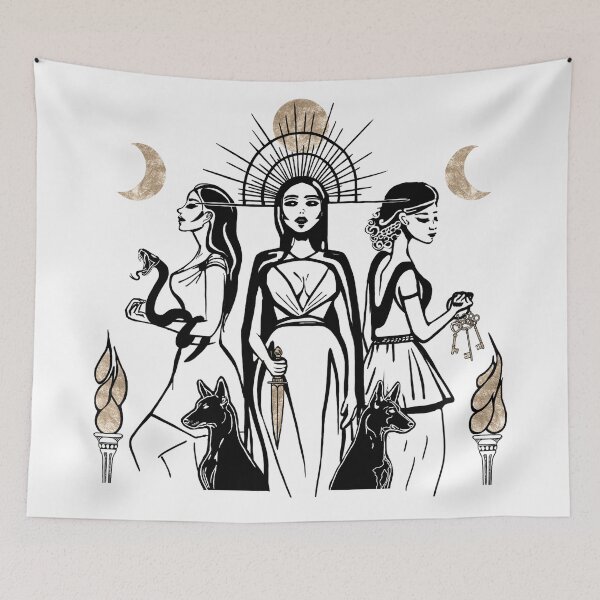 Item preview, Hecate (Hekate) Triple Lunar Goddess, Ancient Greek Mythology designed and sold by witchlingart.
