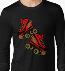 Cool golden roller skates Roller Derby Long Sleeve T-Shirt