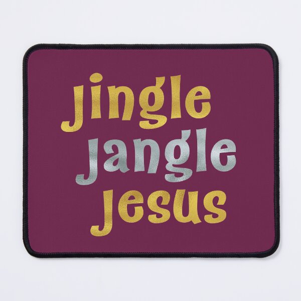 Item preview, Jingle Jangle Jesus | Faux Metallic | Burgundy designed and sold by PotentQuotable.