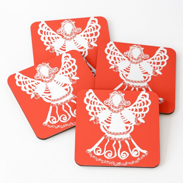 Item preview, Lace Angel Red designed and sold by ArtMeetsPizza.