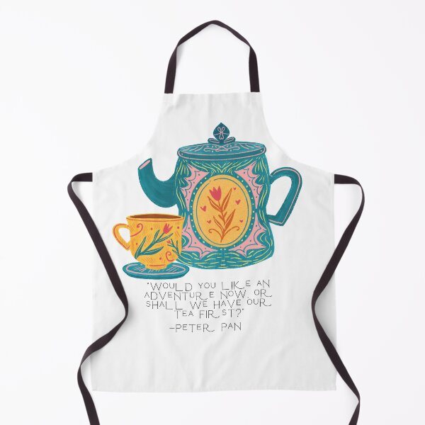Item preview, Peter Pan Tea and Adventure Quote designed and sold by Pinkmagenta.