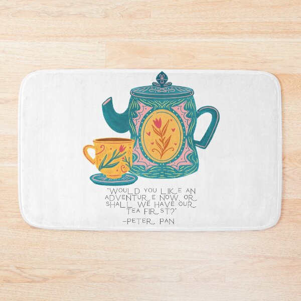 Item preview, Peter Pan Tea and Adventure Quote designed and sold by Pinkmagenta.