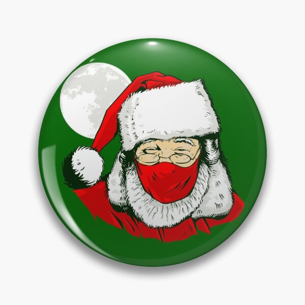 Item preview, covid christmas face mask santa claus moon  designed and sold by Gossip Rag.