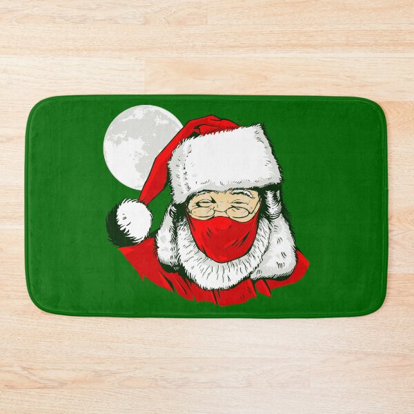 Item preview, covid christmas face mask santa claus moon  designed and sold by Gossip Rag.